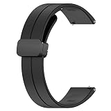 [CYBERGARAGE] For Xiaomi Watch S4 41MM バンド ベルト マグネット付き 磁気付き 18MM シリコン 幅 交換リストバンド 小米 シャオミ ウォッチ シャオミー(ブラック)