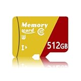 Hcnzdwe 高速tfカード 4Kゲーム機用 マイクロメモリーカード 512GB U3 V30 最速読取速度100MB/s 4Kビデオ撮影対応 交換アダプター付 -G512GB