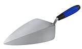 Bon 70-459 Wide London Stainless Steel Masonry Trowel, 11-Inch by 5-11/16-Inch, Comfort Grip Handle 