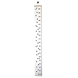 ベビー高さGrowth Chart Hanging定規子供部屋壁木製フレームファブリックルーラー部屋装飾79 " x7.9 " Muxika One Size ホワイト MU-66