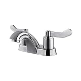 Ultra Faucets UF84200 Light Commercial Collection Two-Handle Centerset Bathroom Sink Faucet, Chrome 