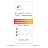 VH Essentials Prebiotic Vaginal Suppositories, 15 Count by vH essentials
