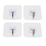 laozhouネイルフリー透明再利用可能な頑丈壁フック13.2lb / 6kg (最大) forタオルへちまバスローブ服なし、傷、防水、耐油、バスルームキッチン壁天井フック、ハンガー