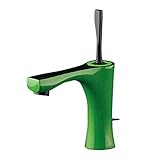 カクダイ シングルレバー混合栓 ライムグリーン 逆止なし 183-249GN