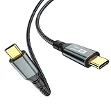 USB-C & USB-C ケーブル 2M Type C ケーブル USB3.2 Gen2(20Gbps) PD対応 100W急速充電 8K/60Hz映像出力 ナイロン編み MacBook、Surface、Xperia、Galaxy、Pixel等タイプc機種対応