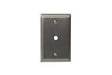 Amerock BP36526G10 Mulholland 1 Cable Wallplate, Satin Nickel [並行輸入品]