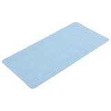 Ollieroo大きなゴムバスシャワーマット滑り止め抗菌安全36 " x 18 " ブルー BA01370
