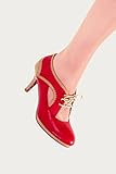 Banned Apparel - Red Camille Platform Pump Wide Fit 6.5