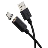 エレコム USB Type C ケーブル マグネット 脱着 2m USB-A to Type-C 15W [ショート・発火を防ぐブレーカー搭載] 【磁石で簡単に脱着できる】 ピタッとマグネット ブラック MPA-ACMA20BK