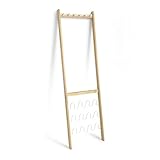 umbra 衣類靴収納 LEANERA COAT&amp;SHOE RACK(リーネラ コート&amp;シューラック) ホワイト/ナチュラル