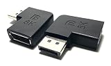 Access L型 DisplayPortからDisplayPort 延長 方向転換 アダプター 1個 (DPからDP) メスからオス L字 変換コネクタ AV92-LL