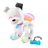 Dog-E インタラクティブロボット 犬 カラフルなLEDライト付き 200以上の音と反応、アプリ接続 (対象年齢6歳以上)