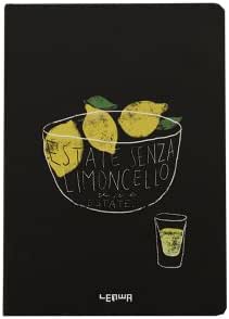 Amazon Deli おしゃれ フルーツ ベジタブル イラスト 金縁の 側面 ノート A5サイズ レモン 並行輸入品 ノート 文房具 オフィス用品