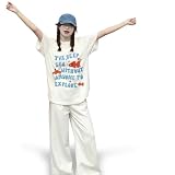 Tシャツ レディース 半袖 ビッグシルエット 韓国風 英字プリント 金魚 トップス ゆるTシャツ カジュアル 大人可愛い コットン 柔らかい 体型カバー 着痩せ クルーネック 丸首