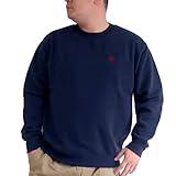 メンズ 大きいサイズ ブランド LOGOS Park ロゴスパーク トレーナー スウェット 裏起毛 長袖 無地 シンプル 3L 4L 5L 10001736 (5L, D.NAVY)