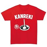 [オリメイク] 誕生日 還暦 ゴルフ お祝い 敬老の日 プレゼント tシャツ 面白tシャツ レッド Lサイズ