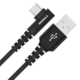 KYOHAYA USB Type Cケーブル L字型/I字型 充電ケーブル タイプC 急速 1.2m 丈夫 ナイロン 強靭 断線 しにくい スマホ 急速充電 データ転送 iPhone/Xperia/Galaxy/Nintendo Switch 各種対応 CONNECT GEAR L & I JKLS (USB-A to USB-C, ブラック, 1.2m)