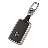 [SKYBELL] キーケース マツダ CX3 CX5 CX8 CX30 CX60 MX30 他 対応 3ボタン 本革 アルミ合金 キーカバー スマートキー 鍵ケース 車 スカイベル (ブラウン)