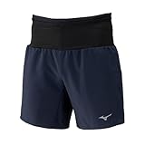 【 丈、ポケットをプラス 】ランニングウェア マルチポケットパンツプラス 7インチ ショートパンツ 360度ポケット 収納 ユニセックス ネイビー S