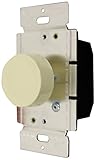 Enerlites 52303-A 600-Watt Three-Way Push On/Off Rotary Dimmer, 120-Volt AC, 60Hz, Almond [並行輸入品]