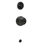 Schlage F59 GEO 716 Georgian Interior Knob with Deadbolt, Aged Bronze (Interior Half Only) [並行輸入品]