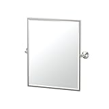 Gatco 4369 FSM Charlotte Framed小さな長方形ミラーサテンニッケルFramed小さな長方形ミラー、25 " H