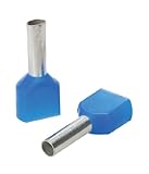 Greenlee 873 / 13 AWG 13 by 21.5 MM LongツインInsulatedワイヤFerrules、ブルー、1000-pack