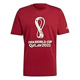 [アディダス] サッカー 半袖 Tシャツ FIFAワールドカップ2022(TM)グラフィック TK911 メンズ アクティブマルーン(HD6366) S