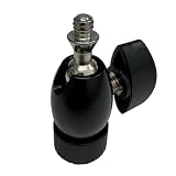 Superlux(W&H) マイクスタンド用 ユニバーサルジョイントアダプター スタンド側5/8”ねじ＝マイクホルダー側1/4”カメラねじ YA-28