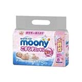 【ユニチャーム】ムーニー おしりふき こすらずスッキリ つめかえ用 60枚入り×8個パック