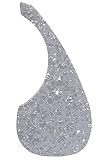 ギターピックガード For Yamaha 40/41" Acoustic Guitar Pickguard Self Adhesive Sheet Scratch Plate (ホワイトパール)
