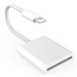 SDカードリーダー iPhone iPad 専用 SDカードカメラリーダー microメモリSDカードリーダー iPhoneX/XS/XR/XSMAX/8 plus/8/7/7plus 対応 高速な写真とビデオ転送