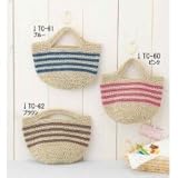 Panami 編み物キット マリン風 ボーダーバッグ ピンク TC-60