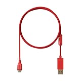 Pulsar Gaming Gears USB-C パラコードケーブル – 1.8m ベントヘッド Type-C to Type-A (レッド)