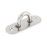 ounona 5点Uデザインネジマウントフックハンガー2インストール穴Staple Onプレートステンレススチール – サイズL