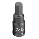 Grey Pneumatic (1914F) 3/8' Drive x 7/16' Hex Driver Socket [並行輸入品]