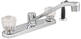 Ldr 013 3401 CPキッチン蛇口、デュアルアクリルハンドルwithスプレー、クロム