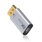 Duttek USB C DP変換アダプタ、USBタイプCメス DPオス変換アダプタ、Thunderbolt 3/4 DisplayPort 1.4アダプタ 8K@60Hz解像度対応 iPhone 16,15シリーズ、MacBookに対応。