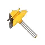 Baosity 1/4インチシャンク　木工用ドリル　小型ロックマイター　45度　1/2 インチ　　　ルータービット　テノンカッター　　