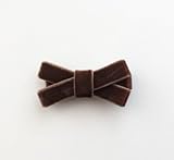 Baby Deer Clips　ヘアクリップ for ベビー キッズ　New ベルベットリボン (マロンブラウン)