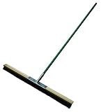 土間ブラシ 本馬毛 黒・ゴマ パイプ柄付 900mm IS-968