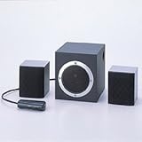 LOAS SP-2001 2.1chマルチメディアスピーカー:ブラック