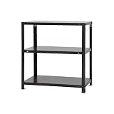 スチールラックのキタジマ スマートラック NSTR-247 幅70×奥行45×高さ75cm 3段 ブラック 40kg/段