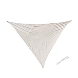 Dovewill 三角　シェードセイル　全８色選択　多サイズ　UVブロック　屋外　プール　ガーデン - ベージュ3m