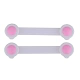 8pcs赤ちゃんの安全性のピンクの粘着の引き出しの戸棚のロック