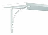 John Sterling RP-0093-8WT Venetian Shelf Bracket, 8-Inch, White [並行輸入品]