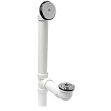 ワット45 CPツイストN CloseプラスチックバスDrain、クロムメッキトリム