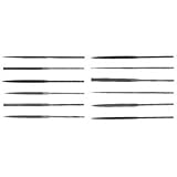 x.f ®スイスパターンシン長方形ニードルファイル – 6 – 1 / 4 " rhn-4フラットNeedlefile