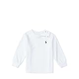 ポロラルフローレン ポニー付 ベーシック長袖Tシャツ ホワイト (男の子12～24か月用) 18M [並行輸入品]