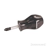 Silverline No 2x 25mm Pzd Stubby Screwdriver Mechanics Diy Soft Grip